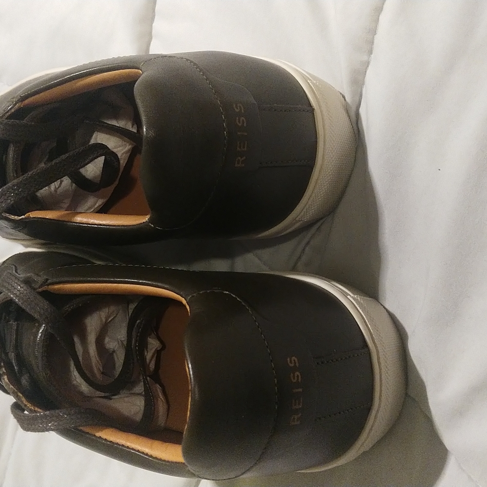 Reiss FINLEY lace up calf sneakers - Picture 4 of 10